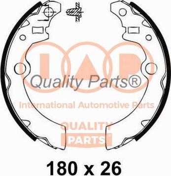 IAP QUALITY PARTS 705-16076 - Комплект тормозных колодок, барабанные autospares.lv