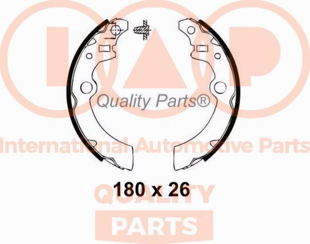 IAP QUALITY PARTS 705-16076 - Комплект тормозных колодок, барабанные autospares.lv