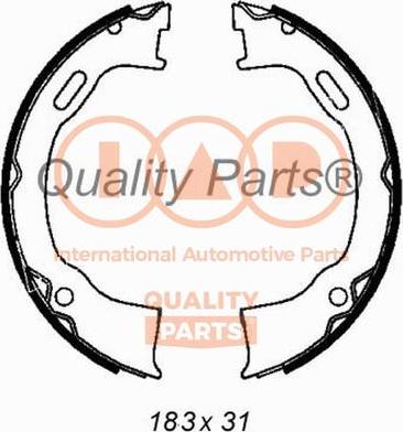 IAP QUALITY PARTS 705-10049 - Комплект тормозов, ручник, парковка autospares.lv