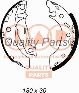 IAP QUALITY PARTS 705-11013 - Комплект тормозных колодок, барабанные autospares.lv