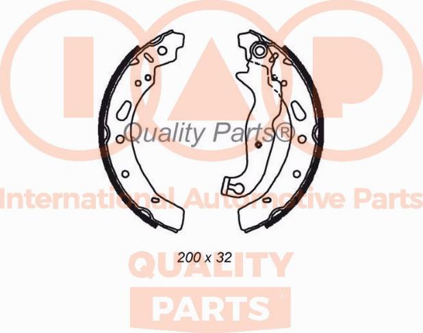 IAP QUALITY PARTS 705-11082 - Комплект тормозных колодок, барабанные autospares.lv