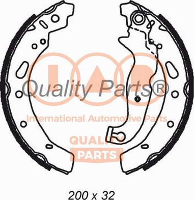 IAP QUALITY PARTS 705-11082 - Комплект тормозных колодок, барабанные autospares.lv