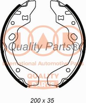 IAP QUALITY PARTS 705-11021 - Комплект тормозных колодок, барабанные autospares.lv