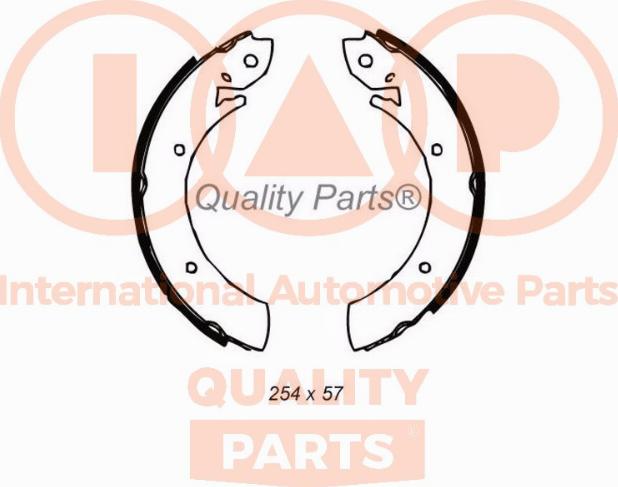 IAP QUALITY PARTS 705-18011 - Комплект тормозных колодок, барабанные autospares.lv