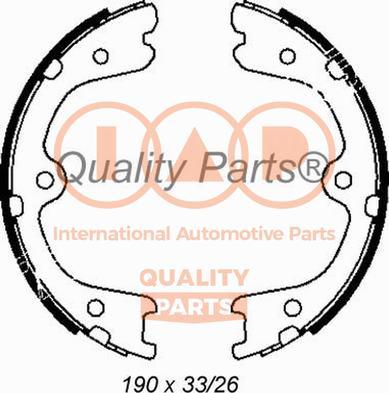 IAP QUALITY PARTS 705-13048 - Комплект тормозов, ручник, парковка autospares.lv