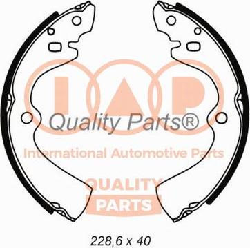 IAP QUALITY PARTS 705-13050 - Комплект тормозных колодок, барабанные autospares.lv