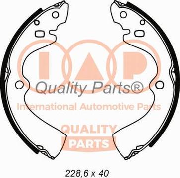 IAP QUALITY PARTS 705-13081 - Комплект тормозных колодок, барабанные autospares.lv