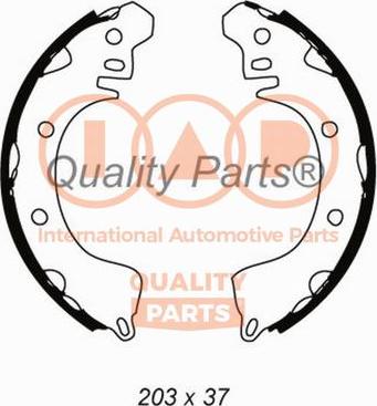 IAP QUALITY PARTS 705-12050 - Комплект тормозных колодок, барабанные autospares.lv