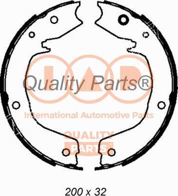 IAP QUALITY PARTS 705-12022 - Комплект тормозов, ручник, парковка autospares.lv