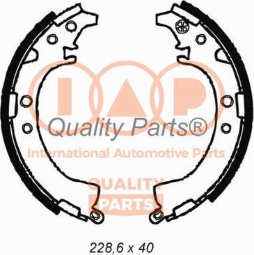 IAP QUALITY PARTS 705-17056 - Комплект тормозных колодок, барабанные autospares.lv