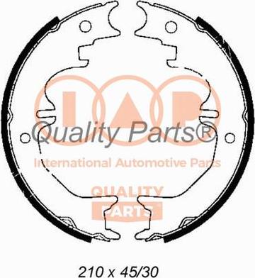 IAP QUALITY PARTS 705-17052 - Комплект тормозов, ручник, парковка autospares.lv