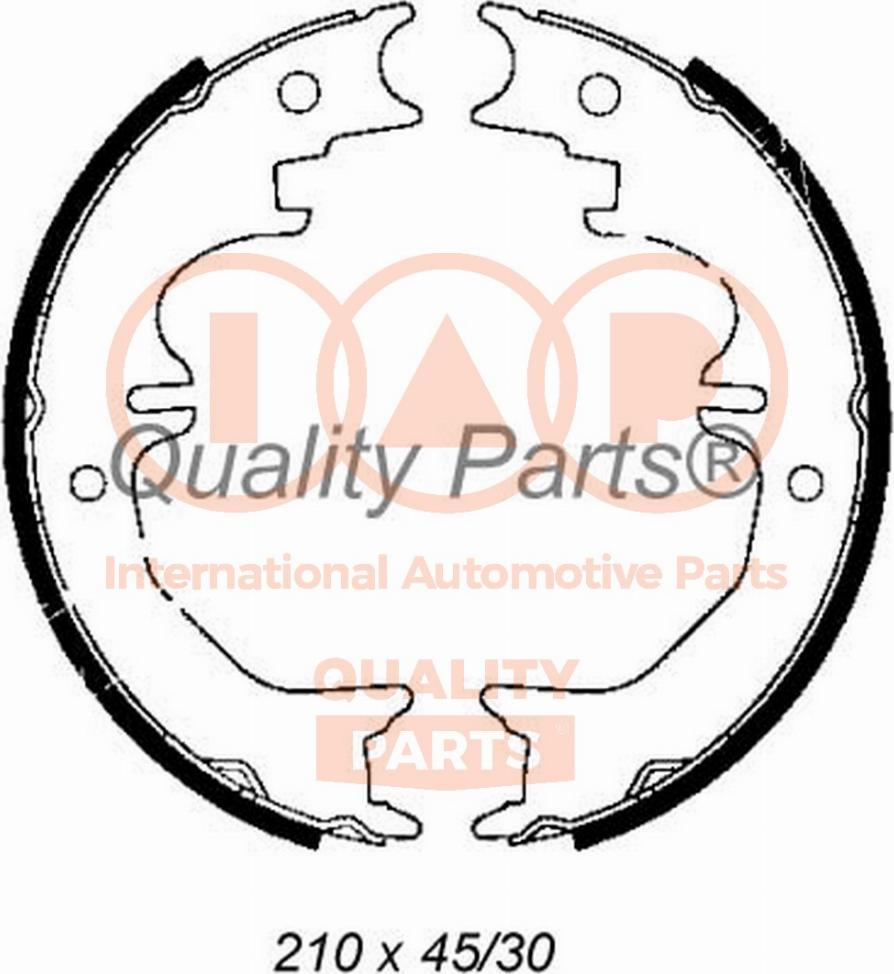 IAP QUALITY PARTS 705-17052 - Комплект тормозов, ручник, парковка autospares.lv