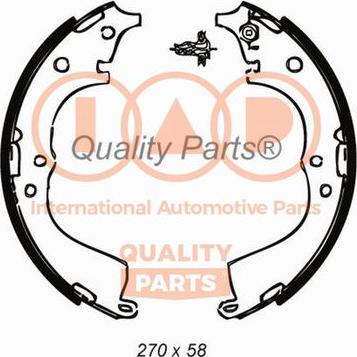 IAP QUALITY PARTS 705-17061 - Комплект тормозных колодок, барабанные autospares.lv