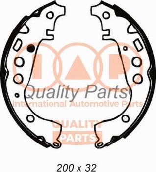 IAP QUALITY PARTS 705-17000 - Комплект тормозных колодок, барабанные autospares.lv