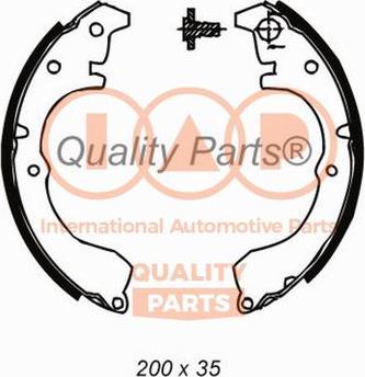 IAP QUALITY PARTS 705-17086 - Комплект тормозных колодок, барабанные autospares.lv