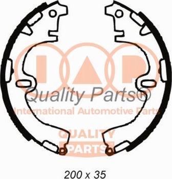 IAP QUALITY PARTS 705-17080 - Комплект тормозных колодок, барабанные autospares.lv
