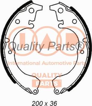 IAP QUALITY PARTS 705-17087 - Комплект тормозных колодок, барабанные autospares.lv