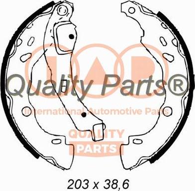 IAP QUALITY PARTS 705-29011 - Комплект тормозных колодок, барабанные autospares.lv