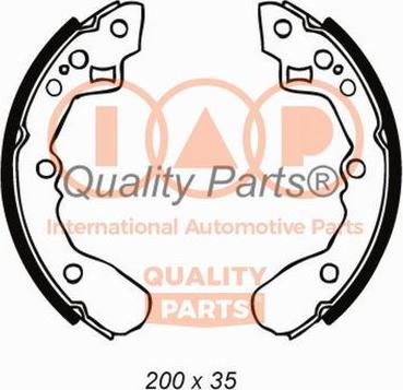 IAP QUALITY PARTS 705-21010 - Комплект тормозных колодок, барабанные autospares.lv