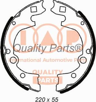 IAP QUALITY PARTS 705-21081 - Комплект тормозных колодок, барабанные autospares.lv