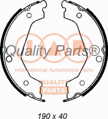 IAP QUALITY PARTS 705-21083 - Комплект тормозов, ручник, парковка autospares.lv