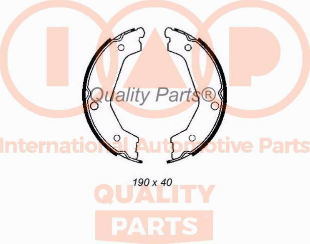 IAP QUALITY PARTS 705-21083 - Комплект тормозов, ручник, парковка autospares.lv