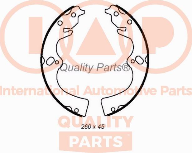 IAP QUALITY PARTS 705-21021 - Комплект тормозных колодок, барабанные autospares.lv