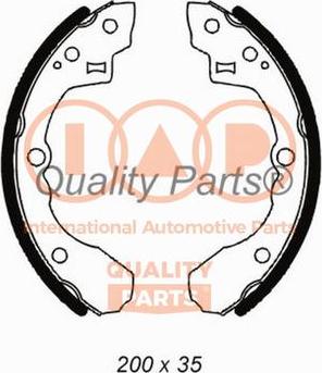 IAP QUALITY PARTS 705-21071 - Комплект тормозных колодок, барабанные autospares.lv