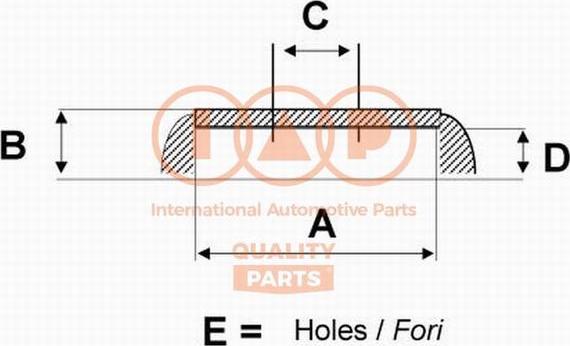 IAP QUALITY PARTS 710-07091G - Тормозной барабан autospares.lv