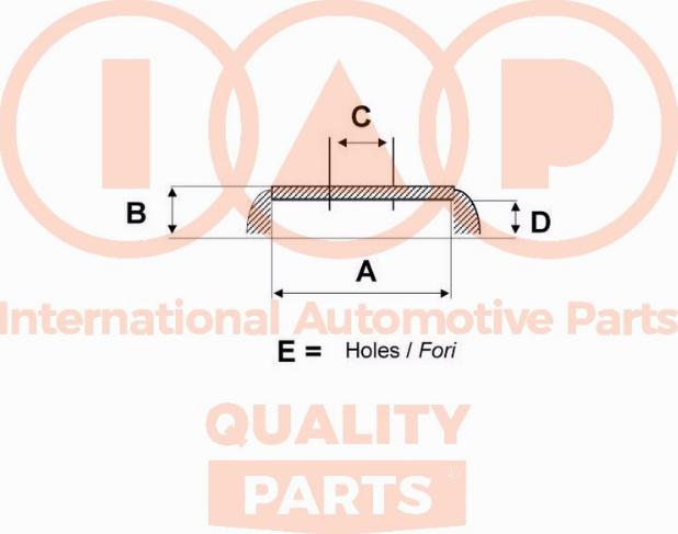 IAP QUALITY PARTS 710-07067G - Тормозной барабан autospares.lv