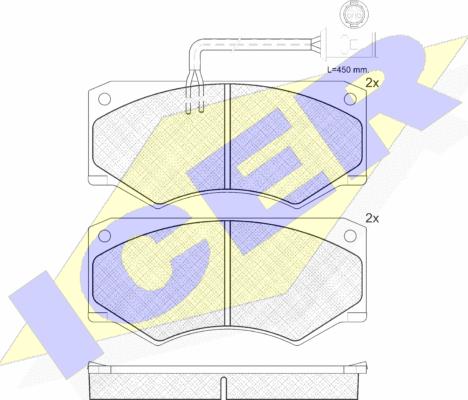 Icer 140904 - Тормозные колодки, дисковые, комплект autospares.lv