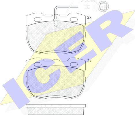 Icer 140839-203 - Тормозные колодки, дисковые, комплект autospares.lv