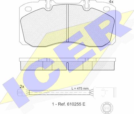 Icer 151161-116 - Тормозные колодки, дисковые, комплект autospares.lv