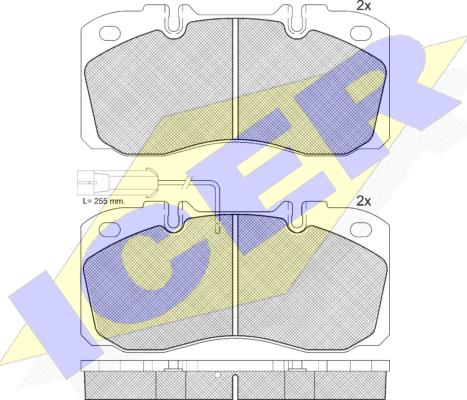 Icer 151161-203 - Тормозные колодки, дисковые, комплект autospares.lv