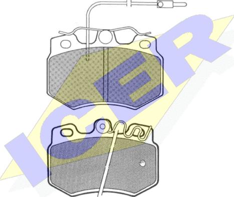 Icer 180465 - Тормозные колодки, дисковые, комплект autospares.lv