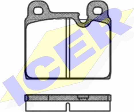 Icer 180508 - Тормозные колодки, дисковые, комплект autospares.lv