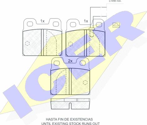 Icer 180529 - Тормозные колодки, дисковые, комплект autospares.lv