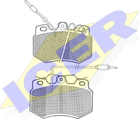 Icer 180527 - Тормозные колодки, дисковые, комплект autospares.lv
