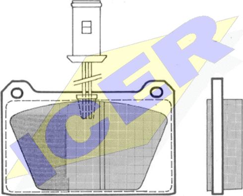 Icer 180652 - Тормозные колодки, дисковые, комплект autospares.lv