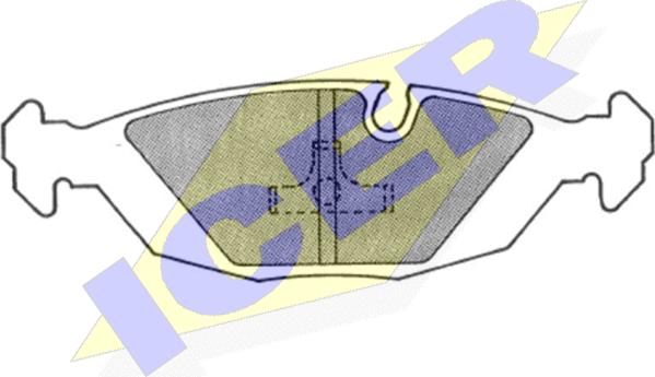 Icer 180686 - Тормозные колодки, дисковые, комплект autospares.lv