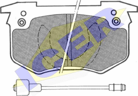 Icer 180635 - Тормозные колодки, дисковые, комплект autospares.lv