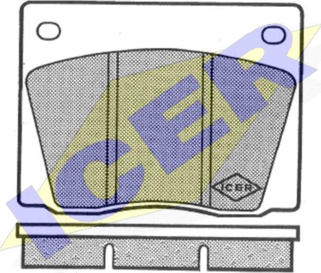 Icer 180013 - Тормозные колодки, дисковые, комплект autospares.lv