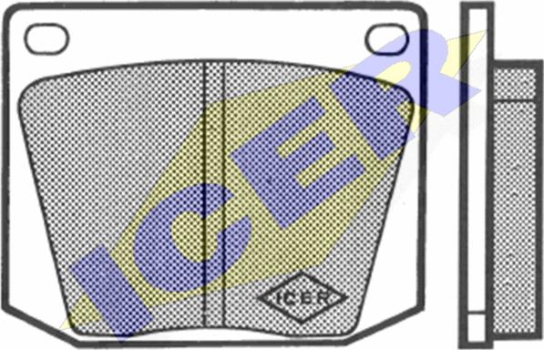 Icer 180080 - Тормозные колодки, дисковые, комплект autospares.lv