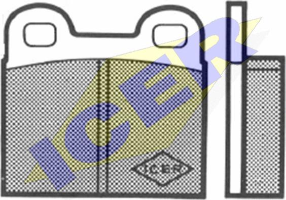 Icer 180037 - Тормозные колодки, дисковые, комплект autospares.lv