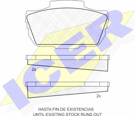 Icer 180079 - Тормозные колодки, дисковые, комплект autospares.lv