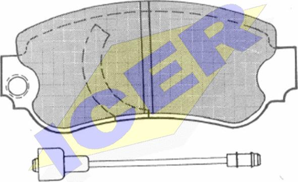 Icer 180344 - Тормозные колодки, дисковые, комплект autospares.lv