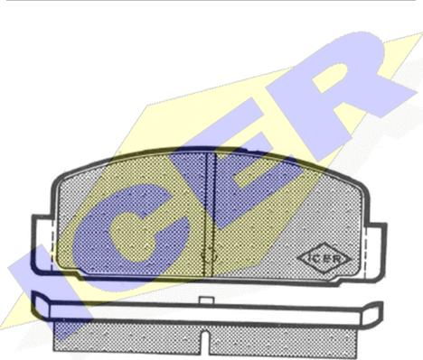 Icer 180253 - Тормозные колодки, дисковые, комплект autospares.lv