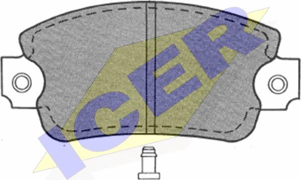 Icer 180238 - Тормозные колодки, дисковые, комплект autospares.lv