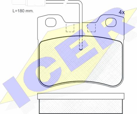 Icer 180788-202 - Тормозные колодки, дисковые, комплект autospares.lv