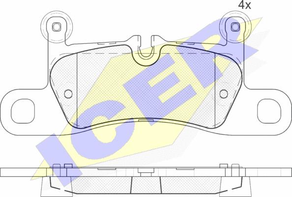 Icer 181987 - Тормозные колодки, дисковые, комплект autospares.lv